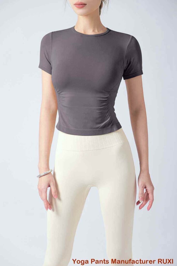 හොඳම ඉහළ ඉණ යෝග කලිසම් RUXI sk654